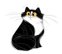 The best selection of royalty free black and white cat vector art, graphics and stock illustrations. Daily Cat Drawings Cat Illustration Cats Illustration Cat Drawing