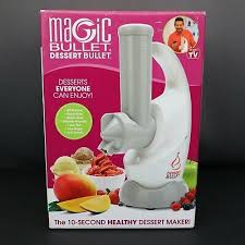 I am having fun daily plying with it and the desserts are not just yummy but healthy to boot, bargain. Magic Bullet Dessert Bullet Healthy Dessert Maker Db 0101 No Recipe Book New 69 99 Picclick