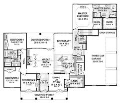 House Plan 348 00158 Southern Plan 2 755 Square Feet 4 Bedrooms 3 5 Bathrooms House Floor Plans House Plans Southern House Plans