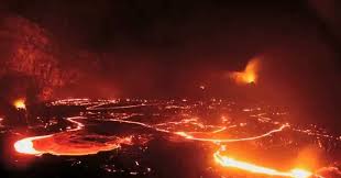 Once a volcano has begun to erupt, it usually takes about ten years before that particular eruption comes to an end. Can You Walk On Lava Falling Into Lava Revisited Wired