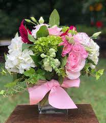 Pink white and green flower arrangements. Foxtrot In Wilmington De Petals Flowers And Fine Gifts