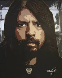 David Grohl Painting by Bob Womack