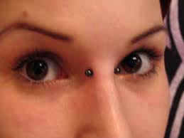 The part of the nose cleaned and marked with a surgical marker. 25 Different Ways To Wear A Bridge Piercing