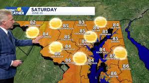Sunny weekend ahead for the Baltimore area