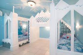 Shop for kids' room furniture, decor, bedding, bathroom decor, pillows and storage at walmart.com. Inside The Incredible Frozen Themed Villa Where Kids Sleep In Elsa S Ice Castle Mirror Online