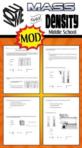 Modified Version Of Volume Mass And Density Ws Students Will Apply Wha Elementary School Science Elementary Science Activities Middle School Science Teacher
