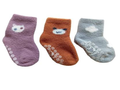Cdeck Baby Rabbit Wool Anti-Skid Winter Socks |3 Pair Pack