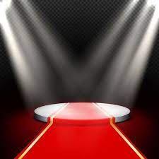 Stage Empty Round Podium Illuminated By Spotlights Vector And Png Light Background Images Podium Stage Spotlights