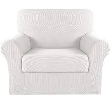 Hengweiuk chair covers stretch dining removable high. Review For Stretch Chair Slipcover Sofa Cover Furniture Protector Cover For Living Room Sofa Couch Cover Chair Covers With Elastic Bottom Checked Jacquard Thick Fabric Machine Washable Chair Off White