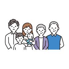 3世代家族 上半身 のイラスト フリーイラスト素材集 ソコスト イラスト フリーイラスト フリー素材 イラスト