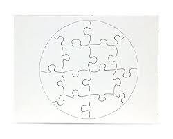 So i purchased this and would take her books and write a story line for her to piece together to learn how it should read. Hygloss Productshygloss Products Blank Jigsaw Circle Puzzle Compoz A Puzzle 6 X 8 Inch 12 Pieces 100 Puzzles 96814 Dailymail
