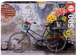 Download 500 Bicycle With Flowers Educa Borras