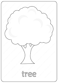 Each printable highlights a word that starts. Printable Tree Coloring Page Book Pdf