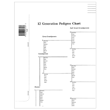 12 generation pedigree chart