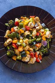 Red wine for its bold acidity, balsamic for its slight sweetness. 15 Minute Healthy Roasted Chicken And Veggies Video Gimme Delicious