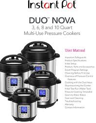 Target/kitchen & dining/bella crock pot settings (35)‎. Duo Nova 3 6 8 10 Quart Instant Pot