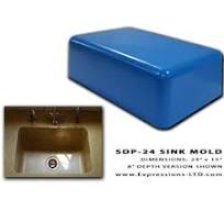 Concrete Sink Mold SDP-24 Farm (24"x15") Depth (3" or 5" or 8")