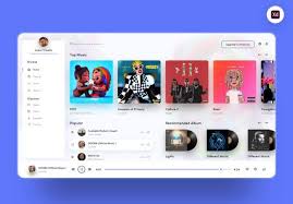 Free Music Player Web App Xd Template Free Xd File