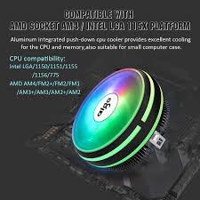 This nice stock fan is powered by cooler master. Aigo Cpu Cooler Radiator 120mm Pwm 12v Sync Rgb Led Fan Cpu Aigo Lair Cooler Aigostore