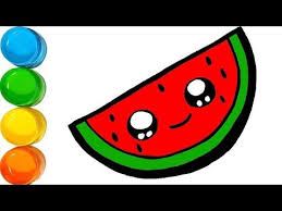 Dessin Et Coloriage Pasteque Kawaii Pour Enfants Dessin Facile Toys Tv Plus Youtube Dessin Coloriage Dessins Faciles Dessin Kawaii