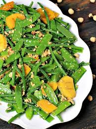 French Green Bean Salad Sweet And Savory Meals Recipe French Green Beans Green Beans Vegan Thanksgiving Side Dishes