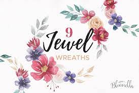 Unique designs on hard and soft cases and covers for samsung galaxy s21, s20, s10, s9, and more. Jewel 9 Flower Wreaths Floral Tones Graphic By Bloomella Creative Fabrica