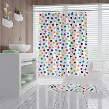 Polka Dot Shower Curtain Colorful Bathroom Decor Childrens Shower Curtains Fun Shower Curtain Spots Decor Kids Bathroom Decor In 2020 Kids Bathroom Shower Curtain Cool Shower Curtains Colorful Shower Curtain