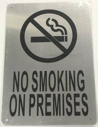 pin on no smoking sign