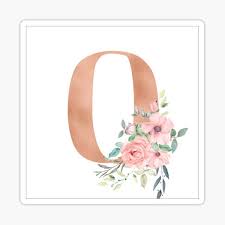 Flowers are one of the most beautiful creations of nature. Rose Gold Monogram Pink Flowers Over White Letter C Sticker By Kacao Redbubble