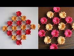 Diy How To Make A Paper Flower Backdrop Rose Como Hacer Un Mural De Flores De Papel Rosa Hanging Flower Wall Paper Flower Wall Decor Paper Flower Wall