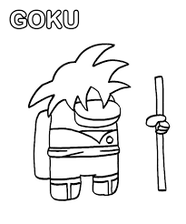 Supercoloring.com is a super fun for all ages: Among Us Goku Coloring Page Free Printable Coloring Pages For Kids