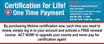 Chicago cpr now wants you to know that we do not profit in the sale of course completion ecards. Lifetime Certificate Simplecpr