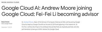人工智能】AI女神李飛飛離職Google重返史丹福教書，Andrew Moore ...