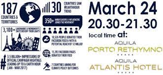 Pledge to switch off this earth hour to show you want a healthy natural world we can all rely on, and support efforts to save our wildlife, save our forests tiktok #earthhour2021. Earth Hour 2018 Aquila Hotels Resorts