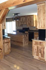 Yoders kitchen in mt hope. Rustic Hickory Kitchen Cabinets Rustikal Kuche Cleveland Von Ohio Amish Cabinet Houzz
