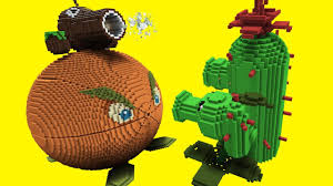 It is as insane as it sounds. Minecraft Vs Plants Vs Zombies Giga Citron Pea Shooter Coconut Cannon Cactus Youtube