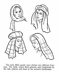 Bible Woman Coloring Pages Biblical Costumes Bible Coloring Pages Bible Coloring