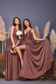 Brown Bridesmaid Dress Strappy Bridesmaid Dress Wedding Etsy In 2021 Brown Bridesmaid Dresses Silk Bridesmaid Dresses Chocolate Bridesmaid Dresses