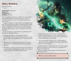 Spell Reserve Wizards Can Have A Little Magic As A Treat Unearthedarcana Dungeons And Dragons Homebrew Dungeon Master S Guide Dnd 5e Homebrew