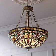 Industrial antique lighting glass bowl pendant lamp. Ornamental Tiffany Style 24 Wide Art Glass Pendant Light W3315 Lamps Plus Stained Glass Chandelier Glass Pendant Light Glass Chandelier
