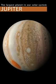 Jupiter is covered in swirling cloud stripes. Jupiter Planet Facts Planets Our Solar System Jupiter Planet