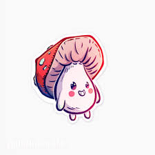 Mushrooms Stickers Kawaii Plant Sticker Quirky Stickers Etsy In 2021 Mushroom Drawing Cartoon Mushroom Cute Drawings