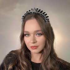 Boho Crystal Tiara Crown Headband Raw Quartz Rhinestones Witch Bride  Headpiece Bridal Accessories Hair Jewelry