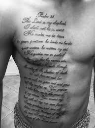 Chest Tattoos For Men Aztec Tattoosformen Psalm 23 Tattoo Bible Verse Tattoos Bible Quotes Psalms