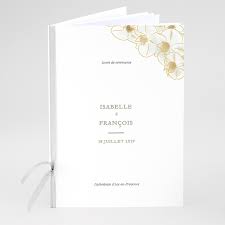 Une fois que vous avez choisi quels textes paraîtront dans votre livret de messe de mariage, il vous faudra le créer. Livret Messe Mariage Orchidees Dorees Satisfait Ou Reimprime Carteland