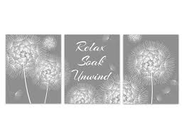 Black And White Framed Art For Bathroom Grey Bathroom Canvas Art Relax Soak Unwind Bathroom Quote Bathroom Canvas Art Dandelion Wall Art Bathroom Canvas