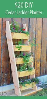 Cedar Vertical Tiered Ladder Garden Planter Garden Planters Diy Vertical Garden Diy Diy Garden Furniture