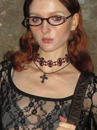 Disturbia Edwina Cross Choker Necklace