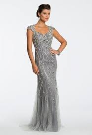 If You Love Heavy Beading And Sparkling Accents This Whimsical Ab Beaded Formal Gown Will Take Your Breath Aw Evening Dresses Groom Dress Mother Wedding Dress