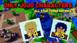 Check out all star tower defense. Codes Using Only Jojo Characters In All Star Tower Defence Roblox Youtube